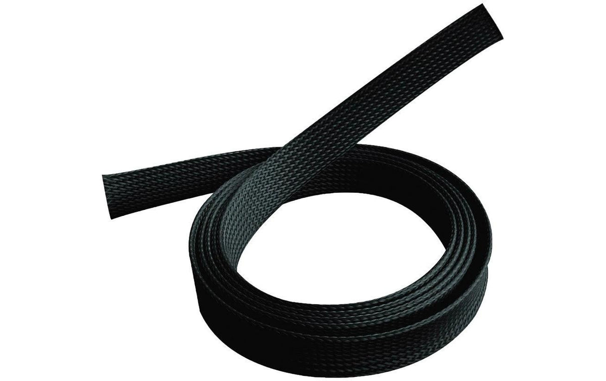 Kabelschlauch Polyester 1,80m Schwarz