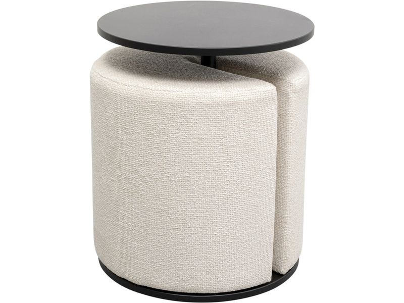 Kare | Beistelltisch mit Hocker Better T. | 2-teilig