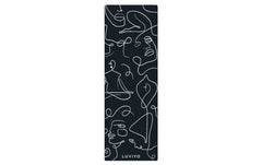 LUVIYO All-In-One Yogamatte Black Marble