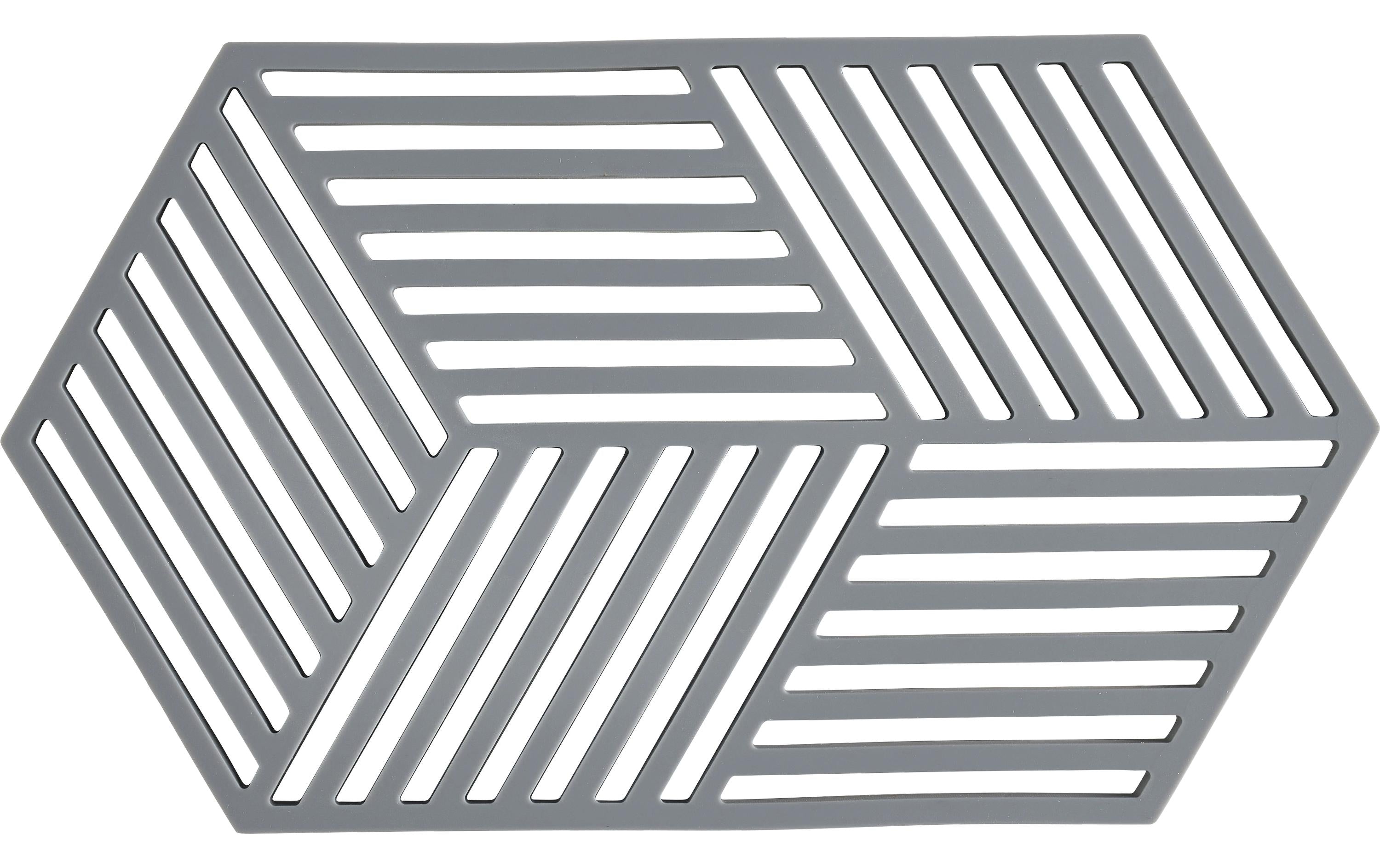Zone Topfuntersetzer Hexagon, Grau