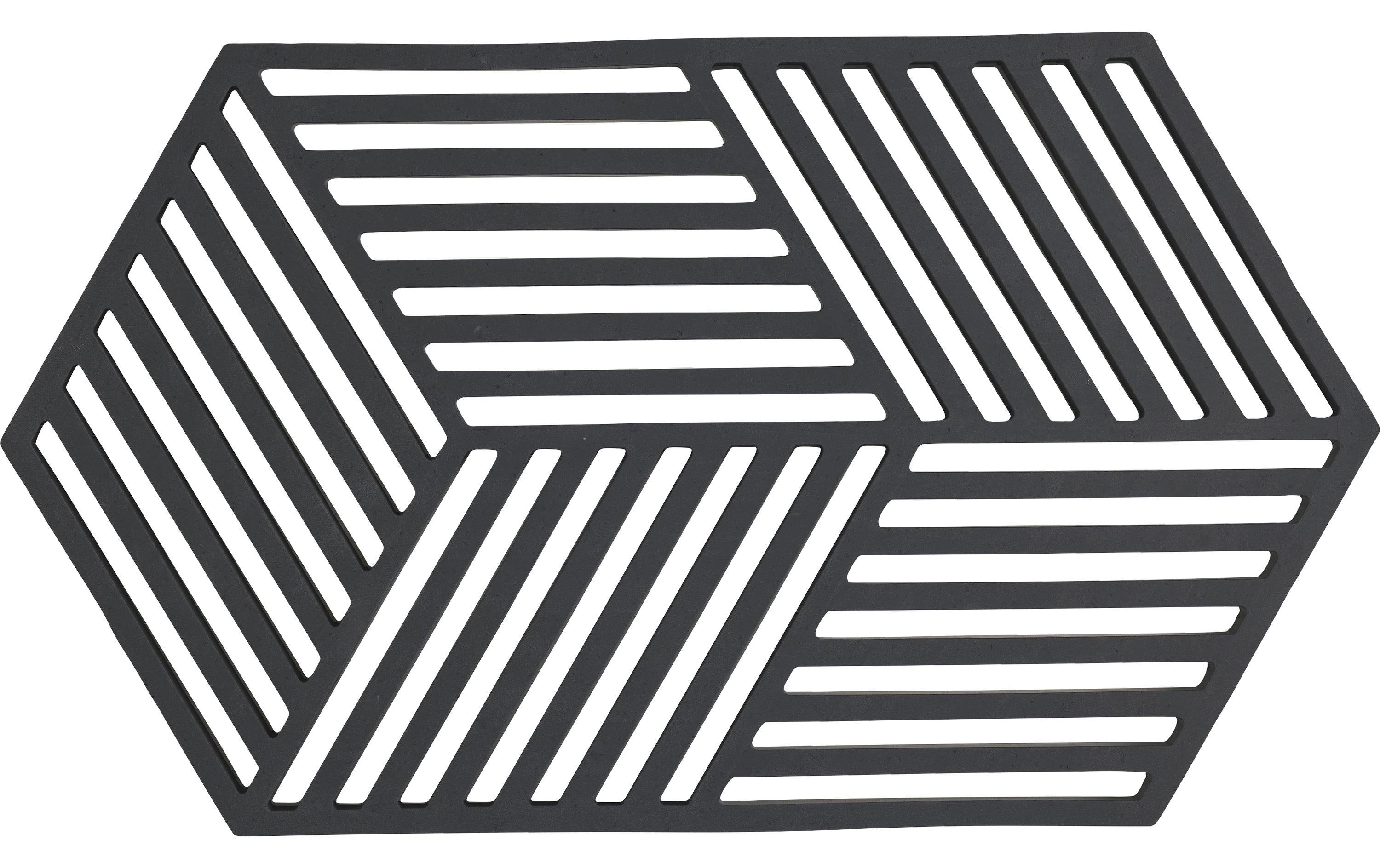 Zone Topfuntersetzer Hexagon, Schwarz