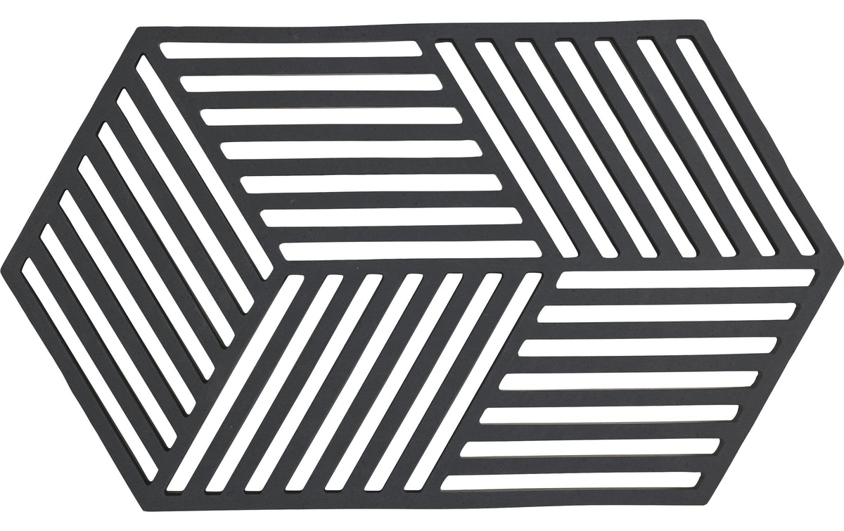 Zone Topfuntersetzer Hexagon, Schwarz