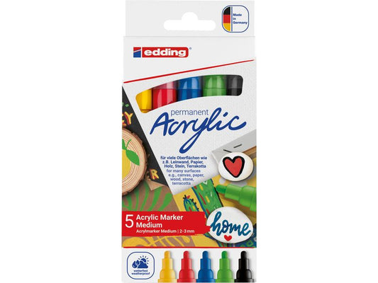 edding | Acrylmarker 5100 med E-5 basic | 1 Stk., Strichbreite ca. 1.5-3 mm