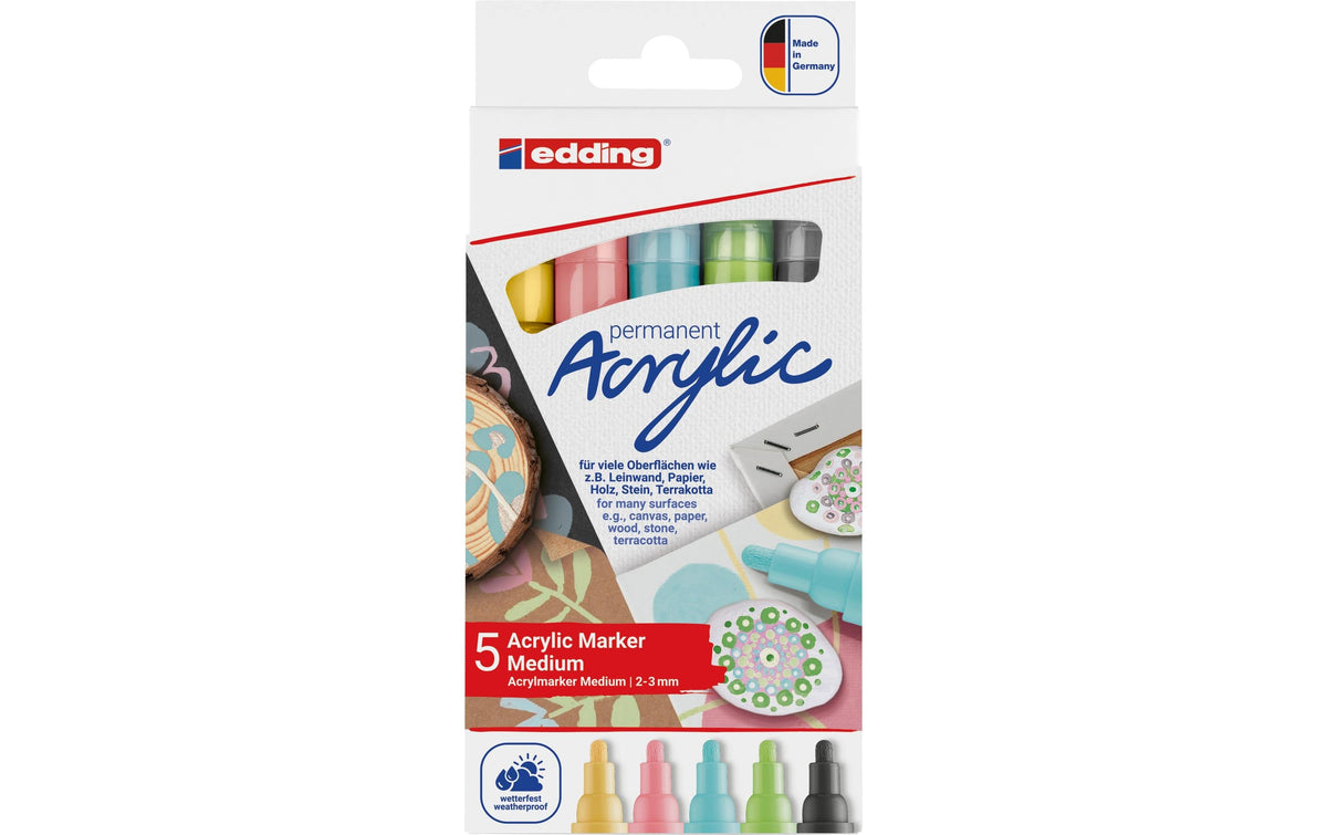 Edding Acrylmarker 5100 med E-5 pastell