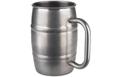 APS | Bierbecher Beer Mug | Ø 8,5 cm, H: 13 cm, Silber
