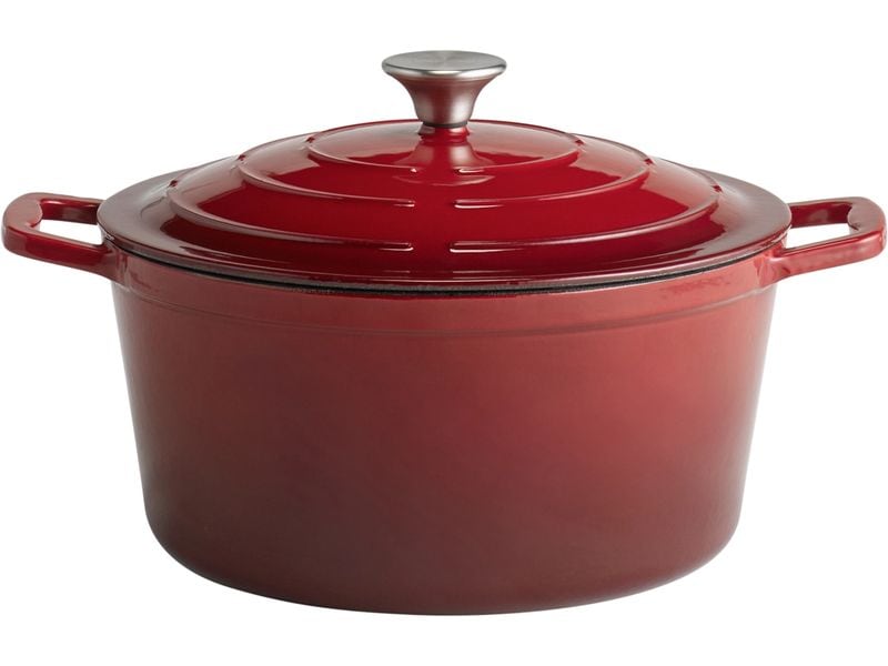 APS | Bräter 5 STARS | Ø 28 cm, H: 13 cm, 6 Liter, Rot