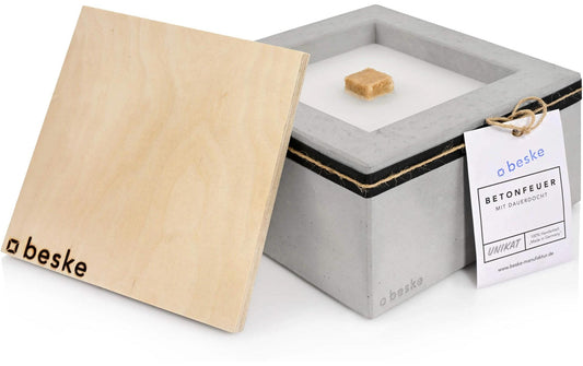 Beske | Betonfeuer Kula' | Outdoor-Kerze (20x20x11cm)