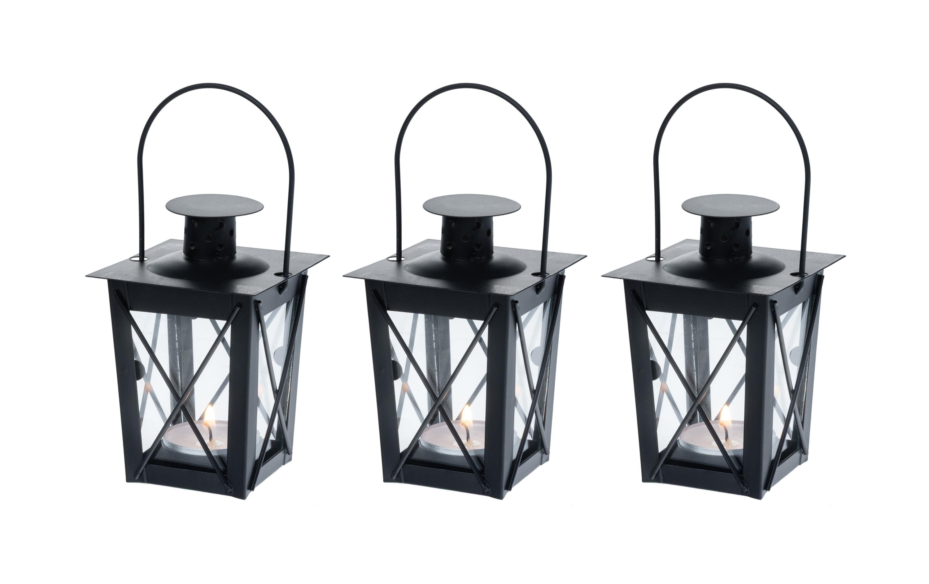 COCON Laternen Mini 3er Set schwarz