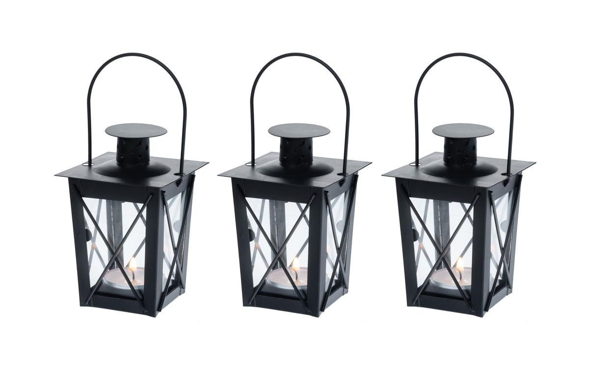 COCON Laternen Mini 3er Set schwarz