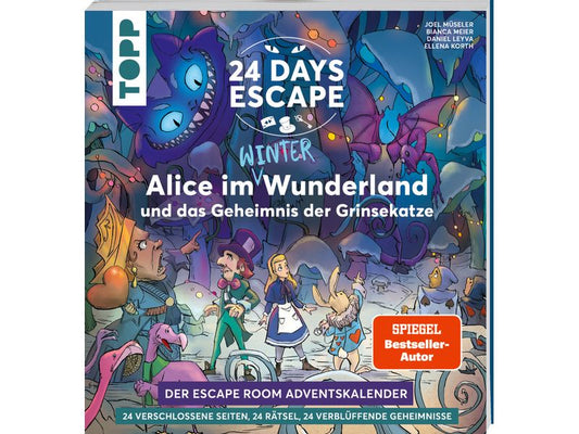 Frechverlag | Topp Adventskalender 24 Days Escape | Alice im Wunderland - Grinsekatze