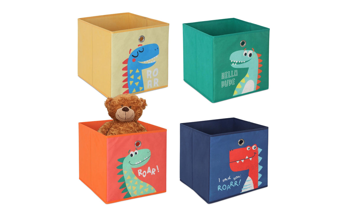 relaxdays Spielzeugbox Dinosaurier