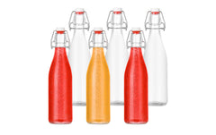 relaxdays | Einmachflasche mit Bügelver. | 6 Stück, 500 ml