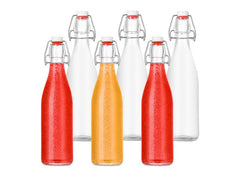 relaxdays | Einmachflasche mit Bügelver. | 6 Stück, 500 ml
