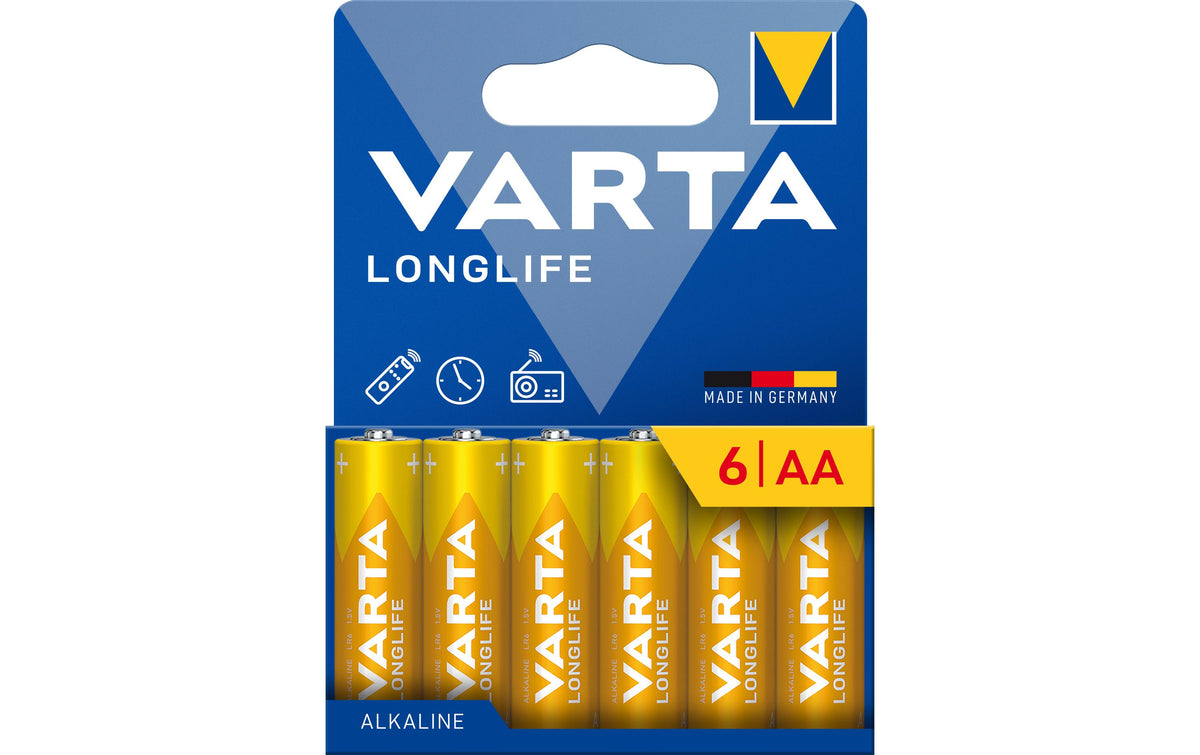 VARTA Longlife AA, 1.5V, 6Stk