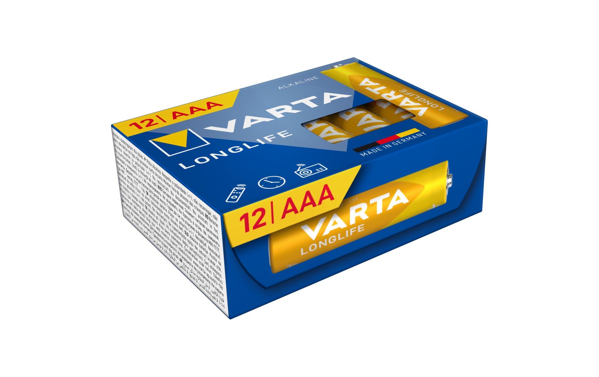 VARTA Longlife AAA, 1.5V, 12Stk