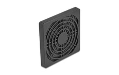 Delock | Lüftergitter 80x80mm, schwarz | mit Staubfilter, Bedestigung über Schrauben