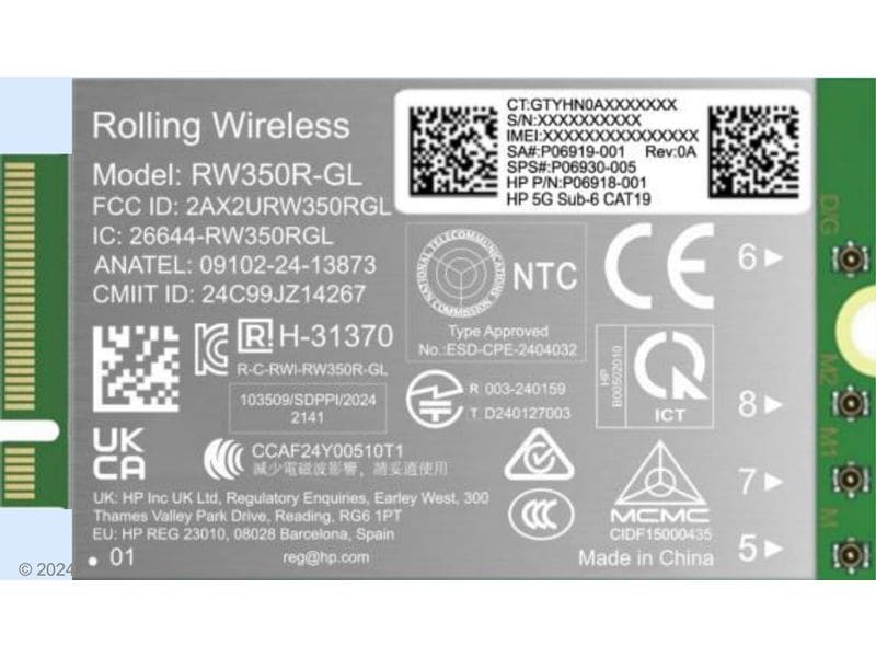 HP Inc. | HP 5G Solution WWAN G1 NB | only selected G1 models, check with PN/SN