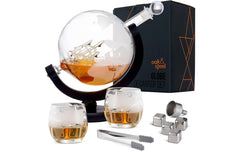 Oak&Steel Dekanter Globus mit Whisky Gläser
