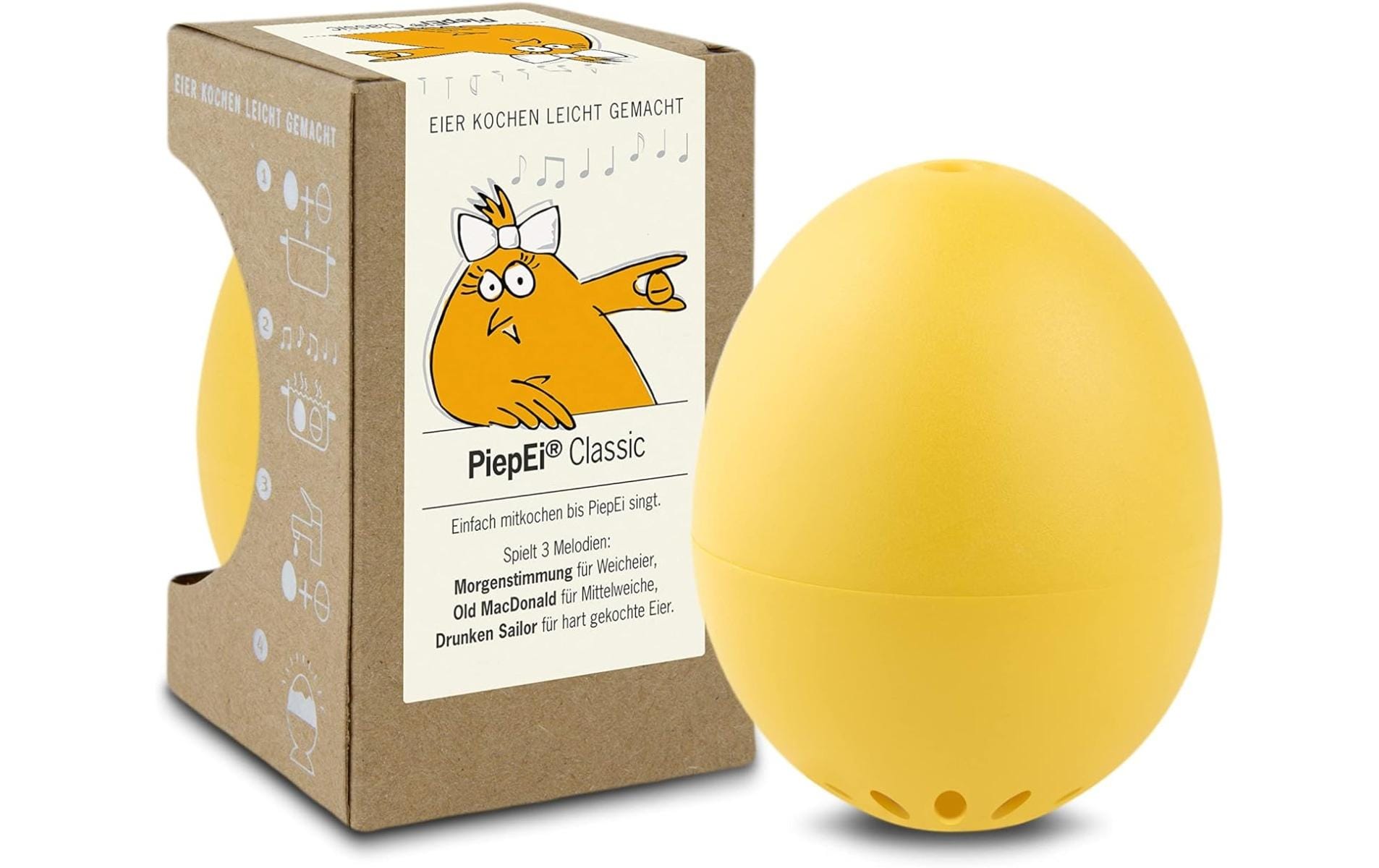 PiepEi Küchentimer singende Eieruhr Classic