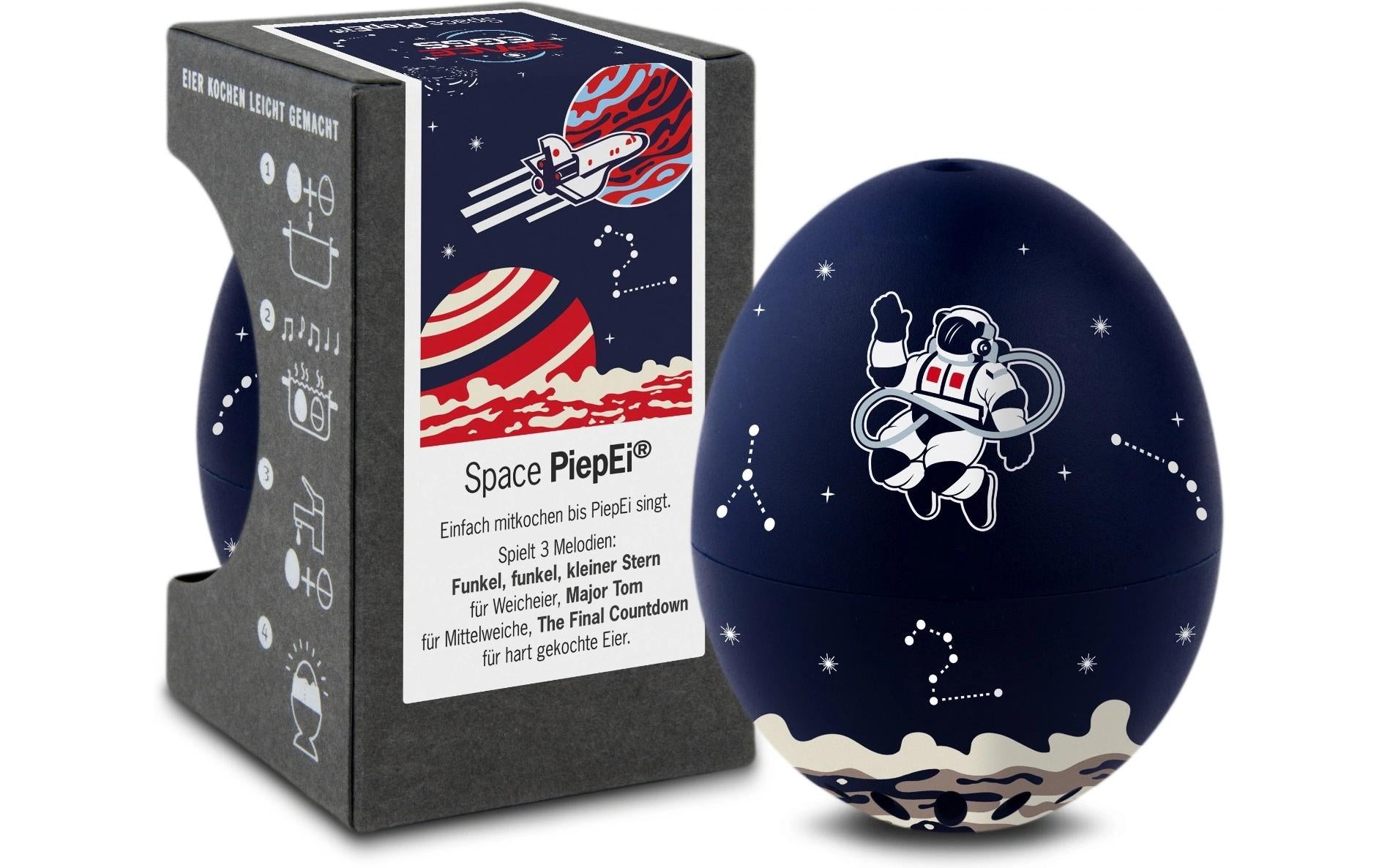 PiepEi Küchentimer singende Eieruhr Space