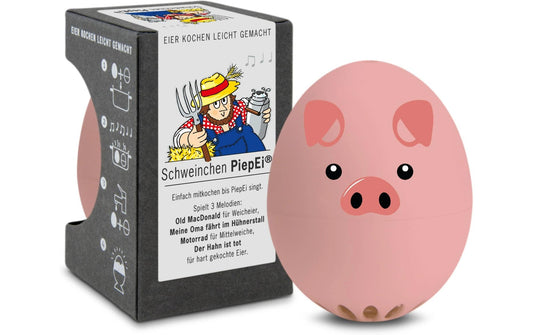 PiepEi | Küchentimer singende Eieruhr Schwein | Melodie auf jeder Stufe, Kunststoff
