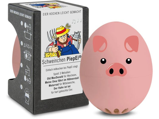 PiepEi | Küchentimer singende Eieruhr Schwein | Melodie auf jeder Stufe, Kunststoff