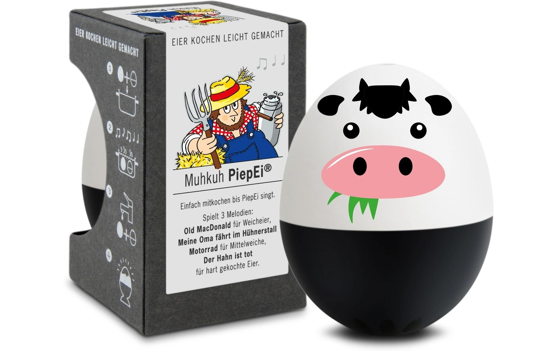 PiepEi Küchentimer singende Eieruhr Muhkuh