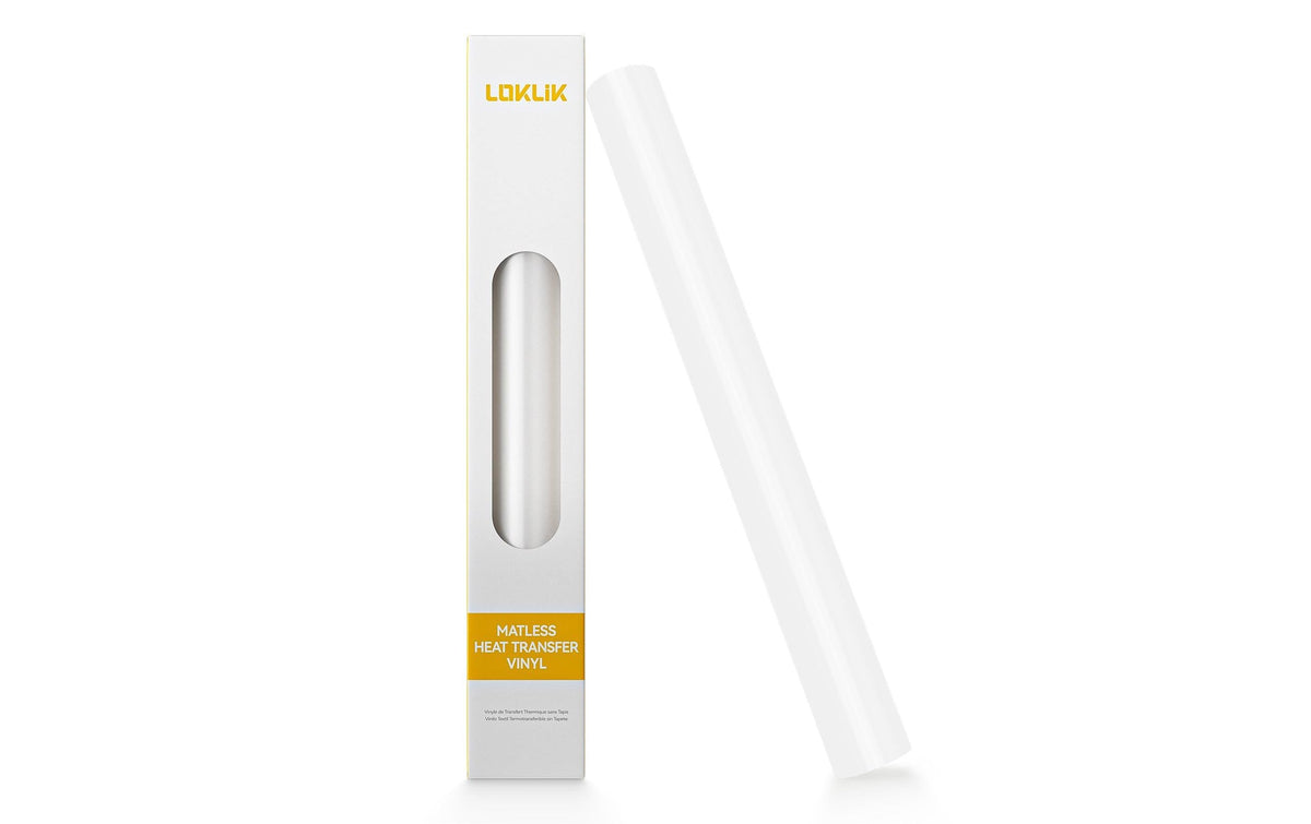 Loklik Aufbügelfolie Matless weiss