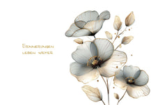 Cart Trauerkarte Blume