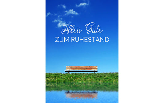 Cart Glückwunschkarte zum Ruhestand
