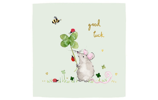 Cart | Glückwunschkarte good luck | Format 150 x 150 mm inkl. Umschlag