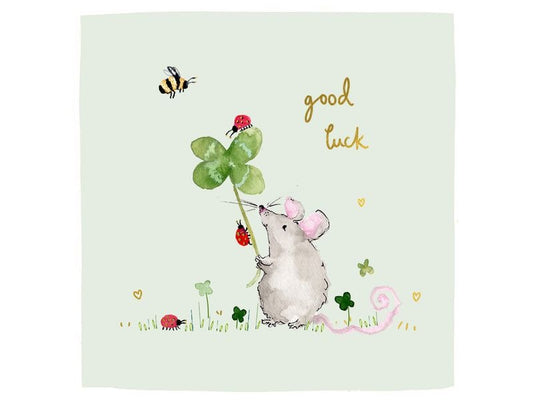 Cart | Glückwunschkarte good luck | Format 150 x 150 mm inkl. Umschlag
