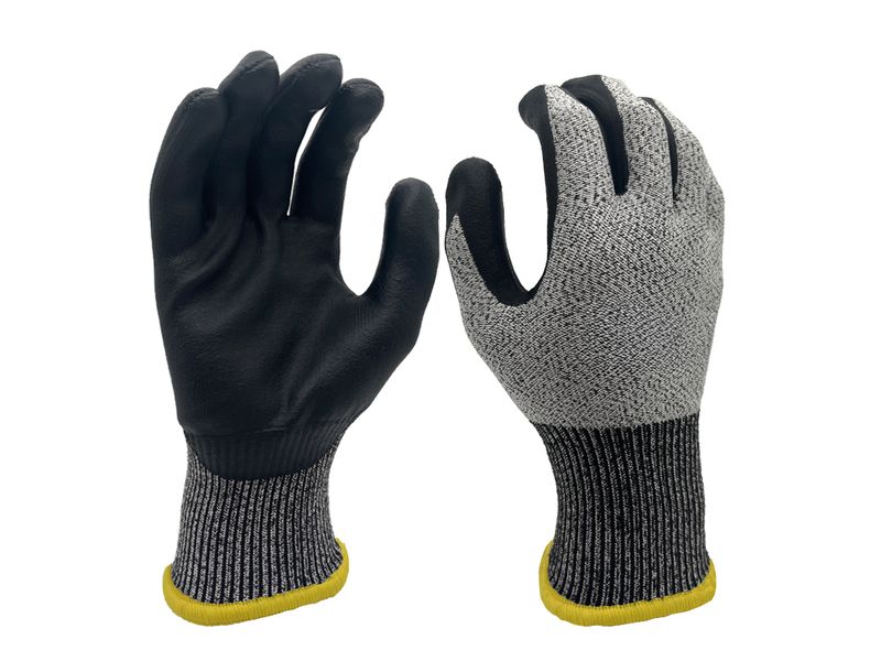 FTM | Arbeitshandschuh | Grösse 8/M, sz-ws, schnittfest, 12er Set
