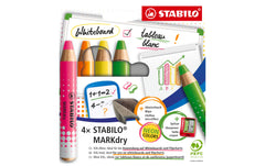 STABILO MARKdry Whiteboardmarker neon 4Etui