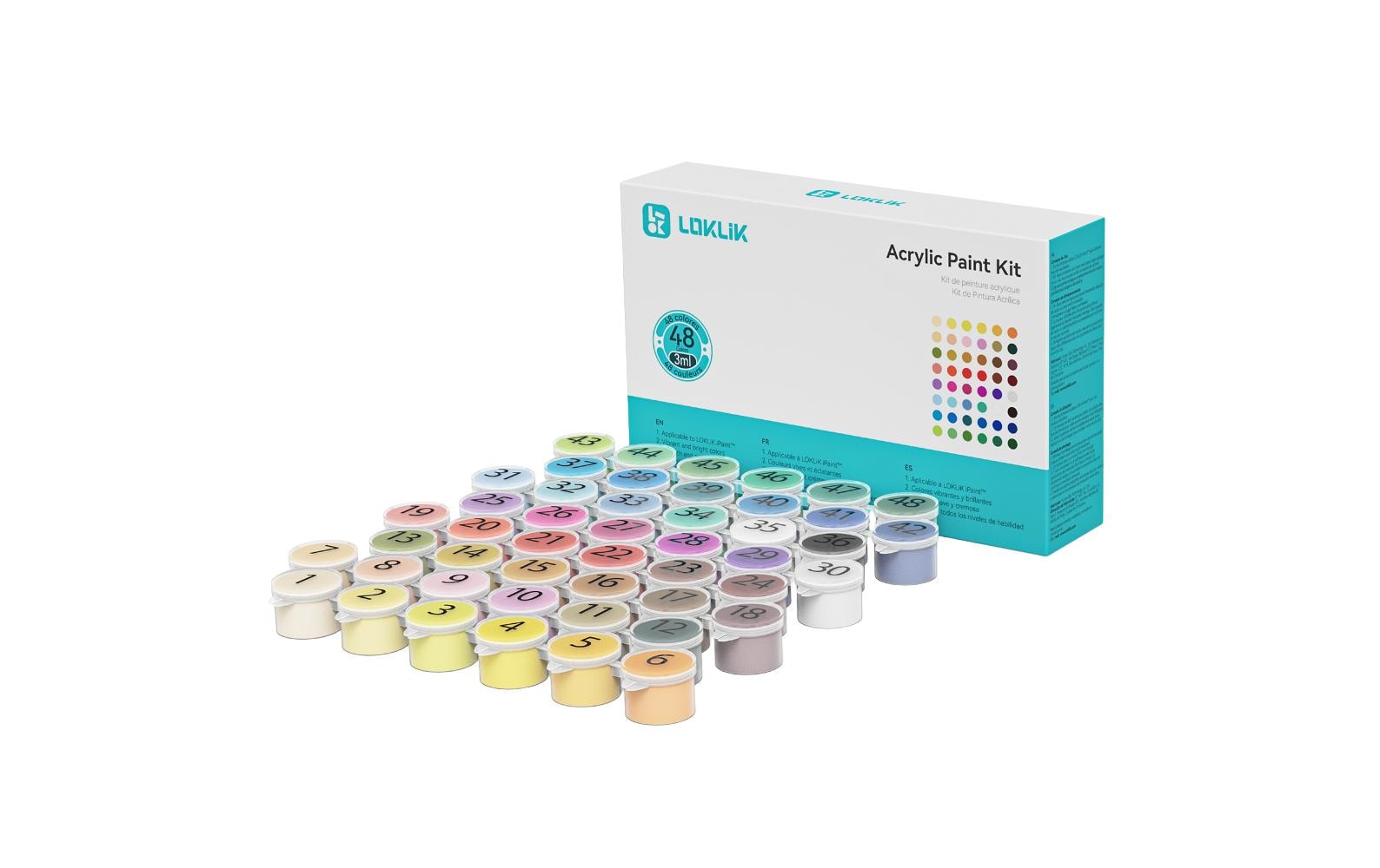 Loklik Acrylfarben 48er Set