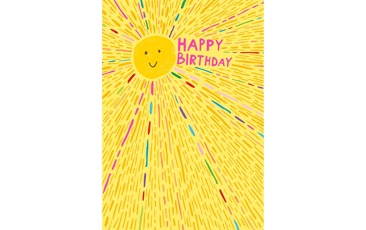 Cart Glückwunschkarte Sonne Geburtstag