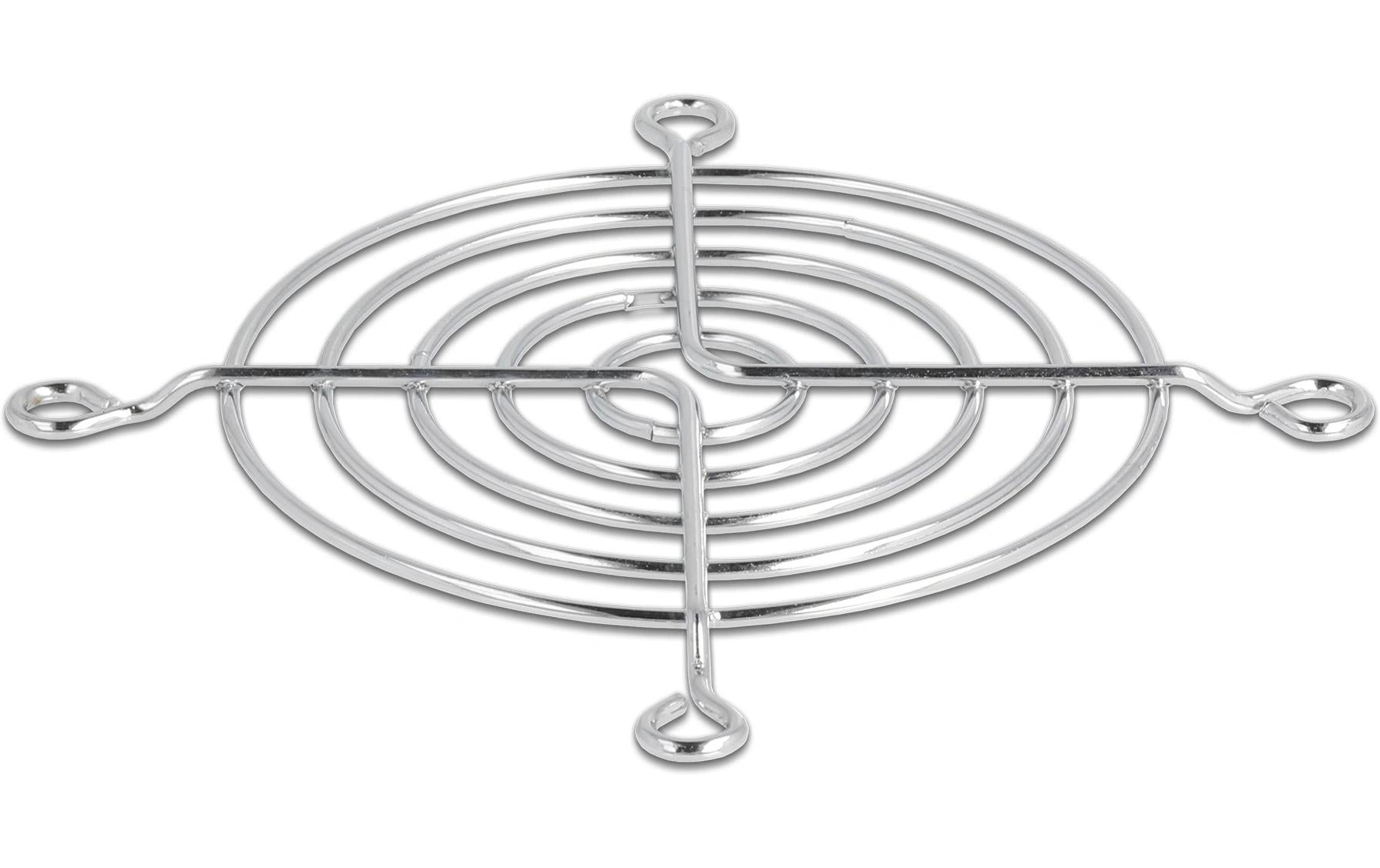 Delock Lüftergitter 80x80mm, silber