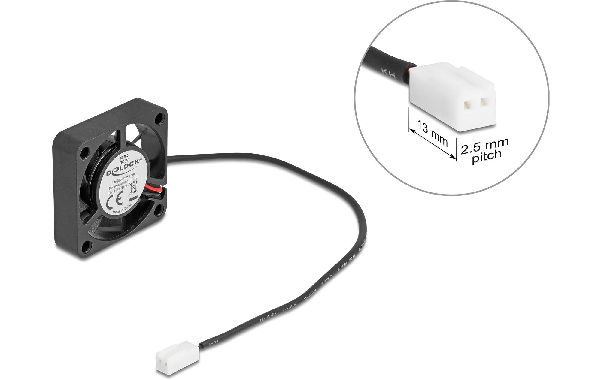 Delock Gehäuselüfter 40x40x10mm, 5V