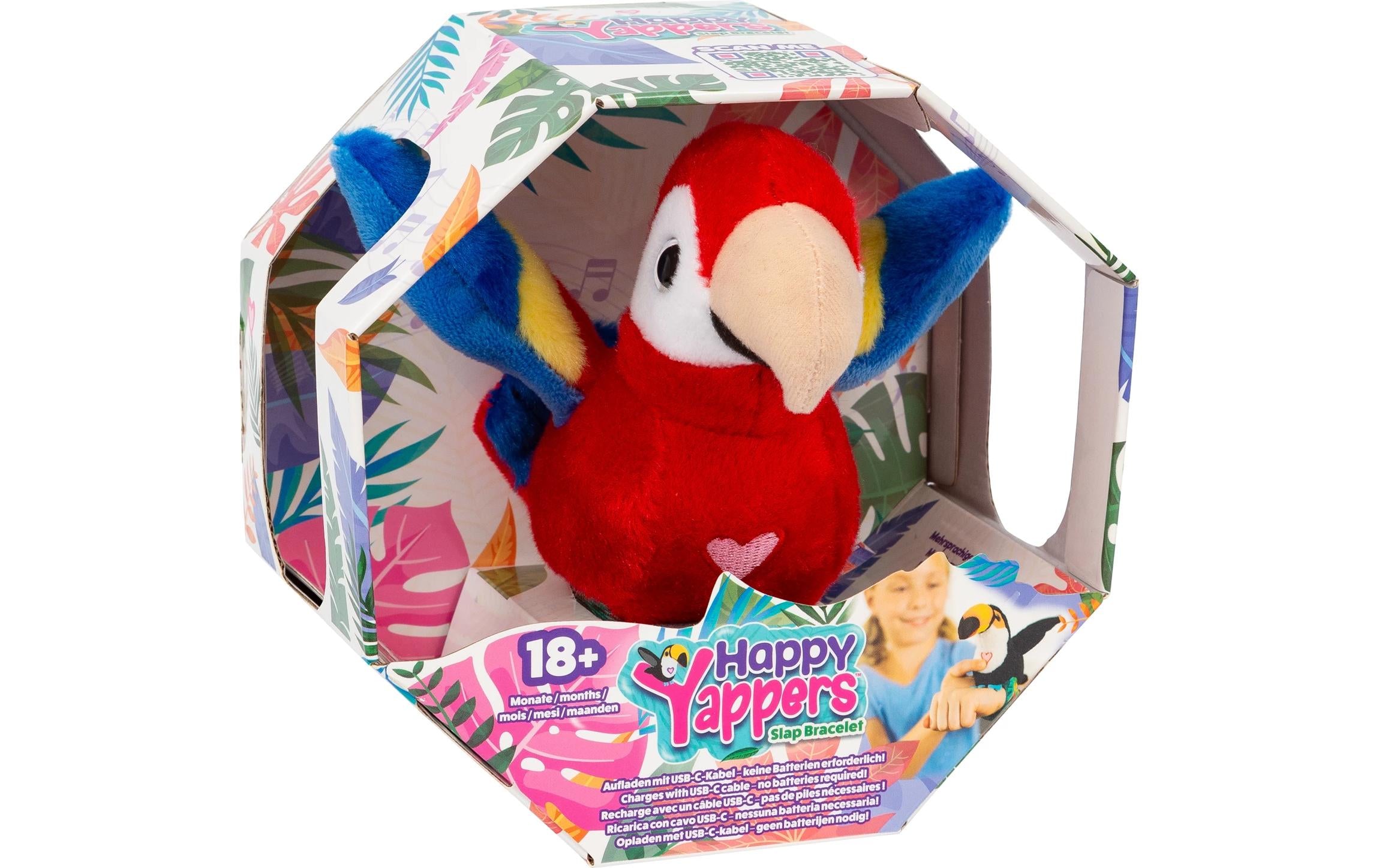 Happy Yappers Roter Papagei