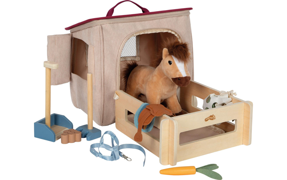 Spielset Pferd mit Stall und Zubehör