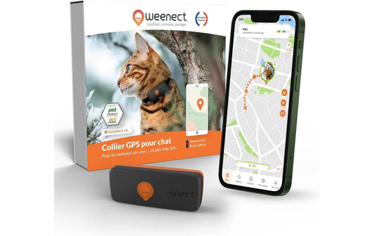 Weenect | GPS-Tracker für Katzen | schwarz