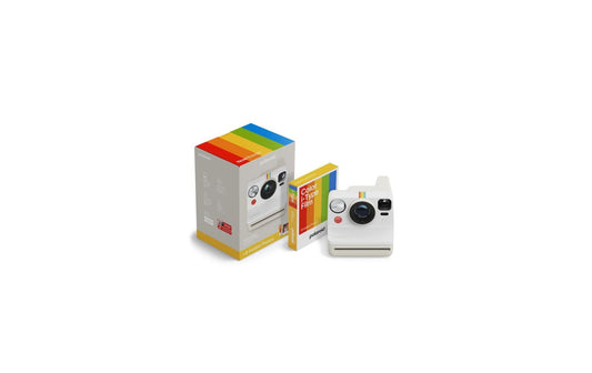 Polaroid | Now Gen 3.0 - Pebble White + Film | Color Film Bundle