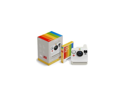 Polaroid | Now Gen 3.0 - Pebble White + Film | Color Film Bundle