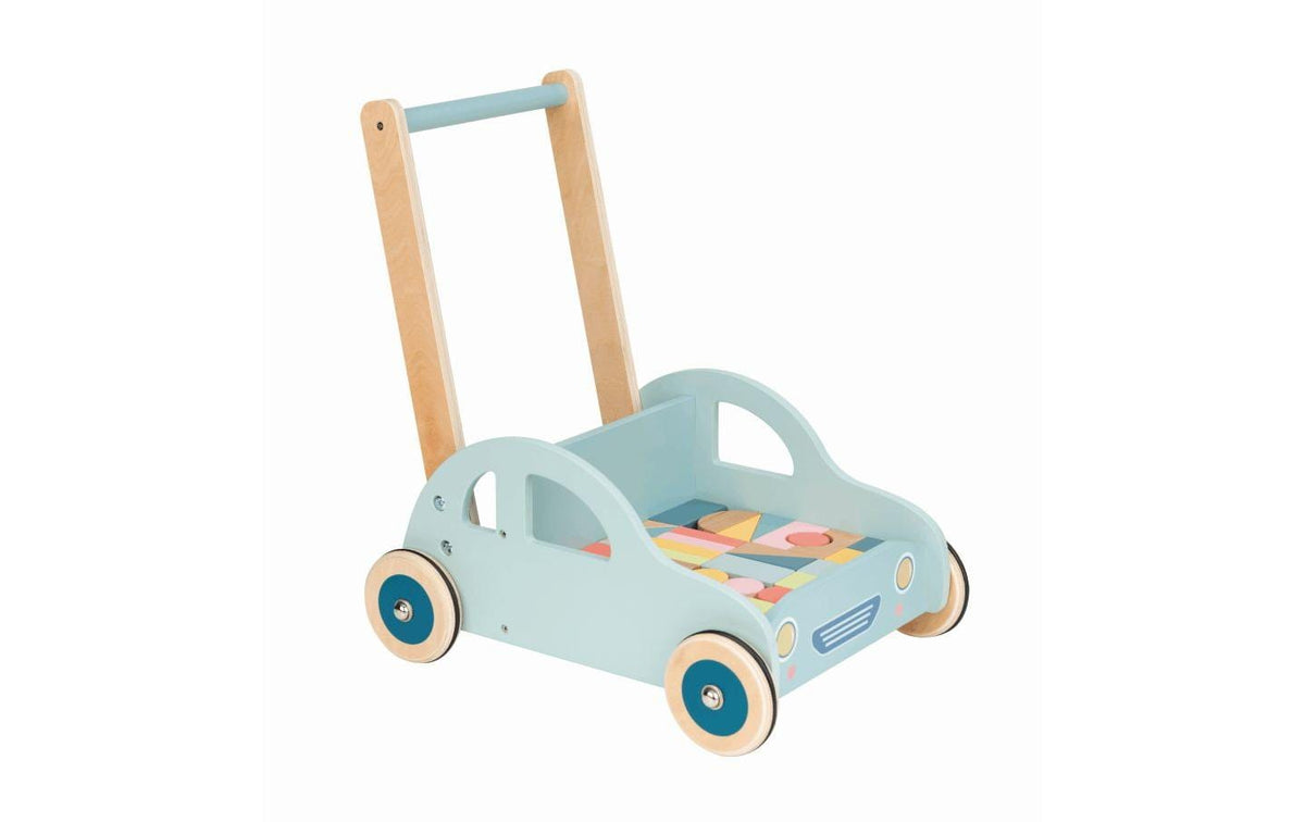 Baby Walker Auto mit Bauklötze