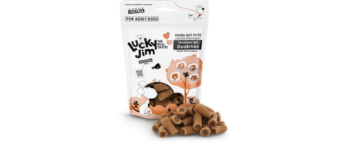 Lucky Jim DuoBities Huhn m.Pute 70g