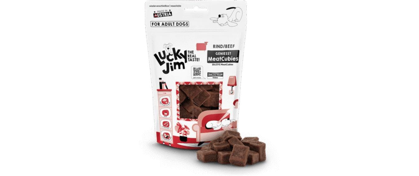 Lucky Jim MeatCubies Rind 70g