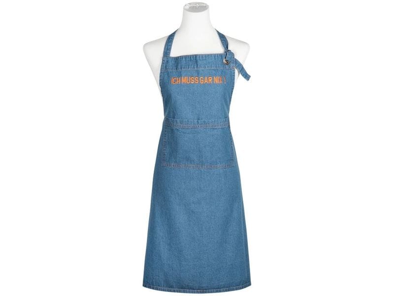pad | Küchenschürze, Denim | orange, 80 x 70 cm