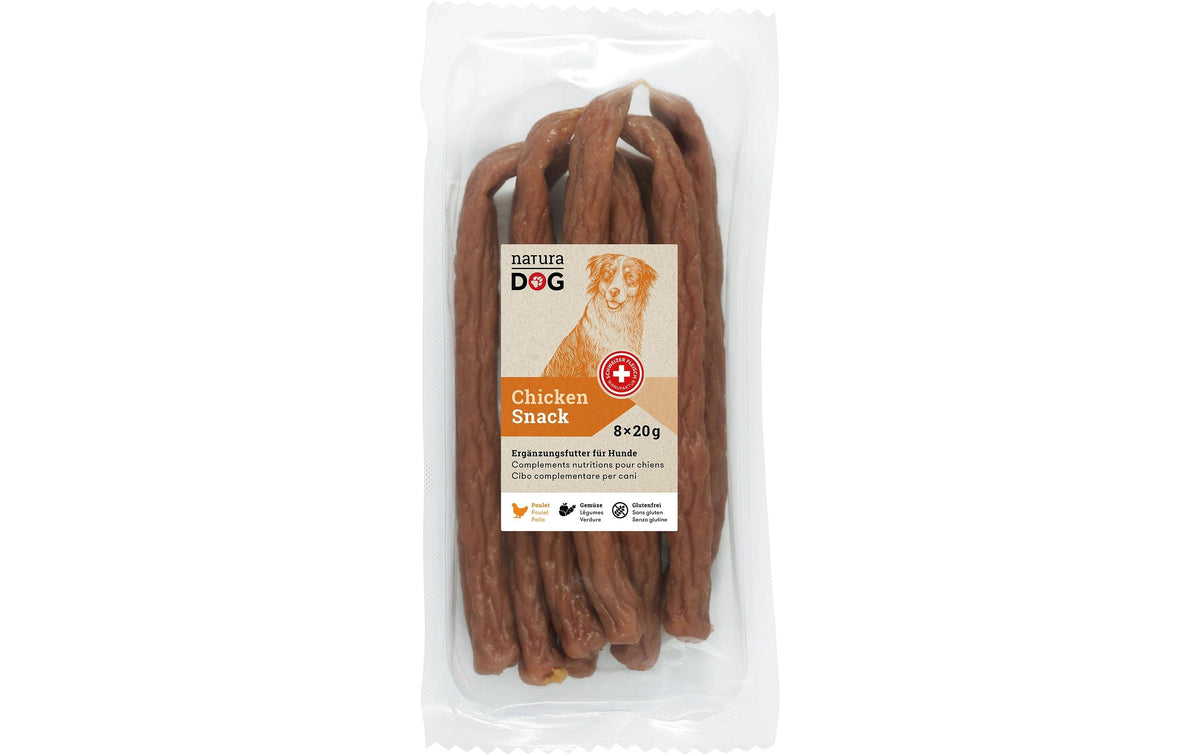 naturaDog, Chicken Snack, 8 x 20g