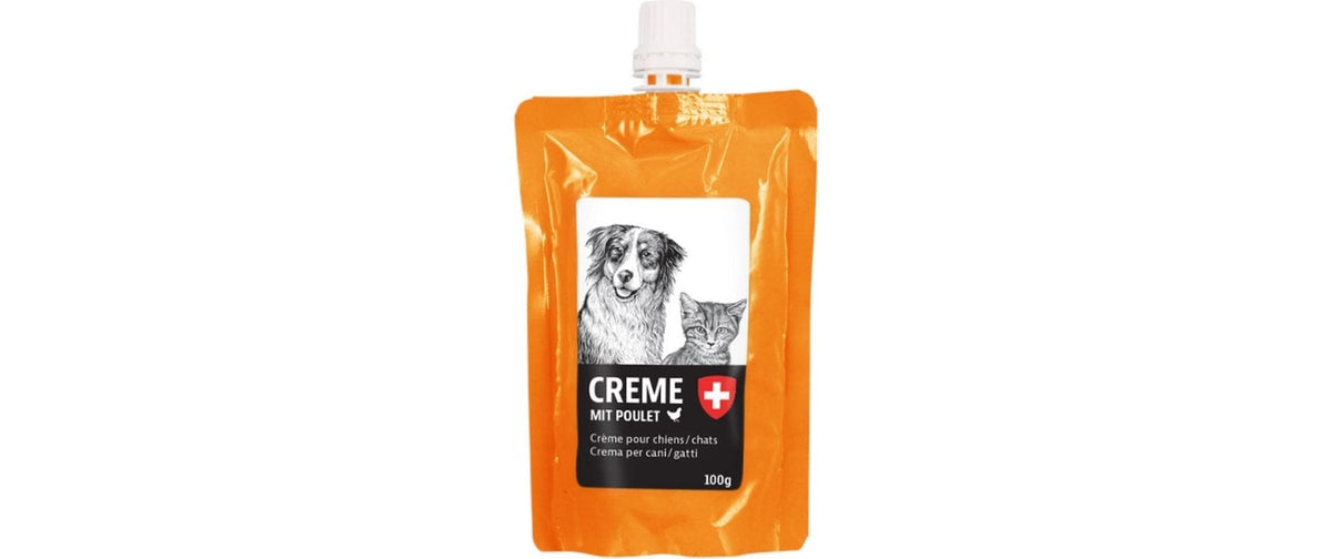 natura Dog & Cat Creme mit Poulet 100 g