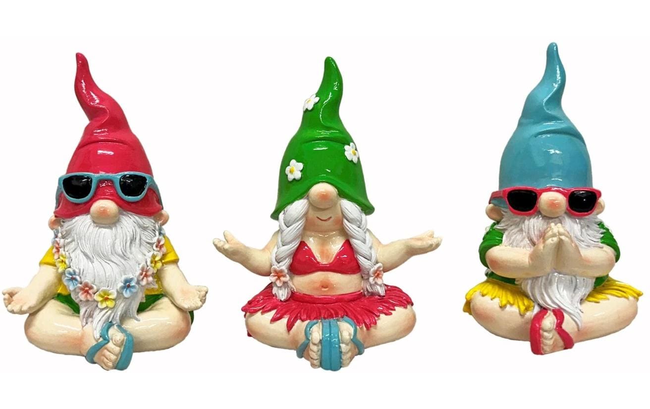 Dameco Dekofigur Gartenzwerg Beach,3er Set
